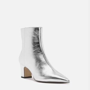 Arezzo Womens Jemma Mid-Block Silver